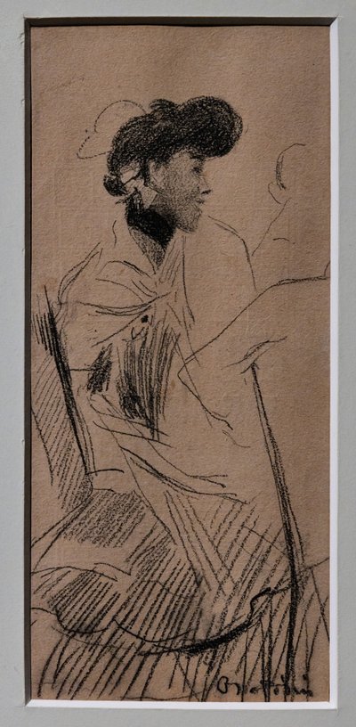 Mujer elegante sentada de Giovanni Boldini