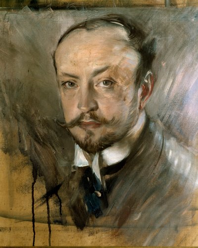 Estudio para autorretrato en Montorsoli de Giovanni Boldini