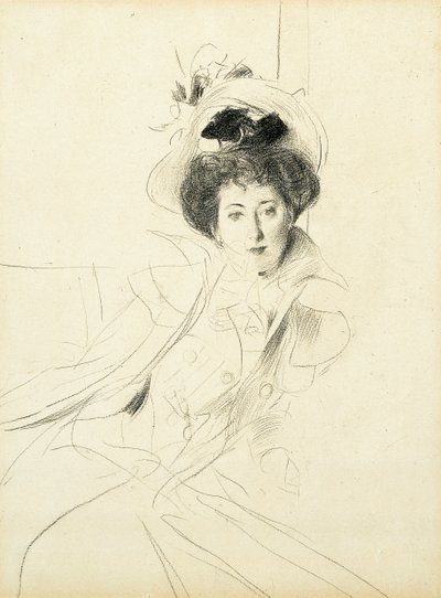 Estudio de la princesa Niscemi de Giovanni Boldini