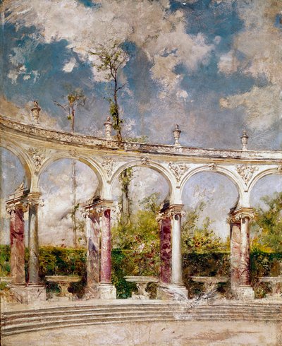 La columnata en Versalles de Giovanni Boldini