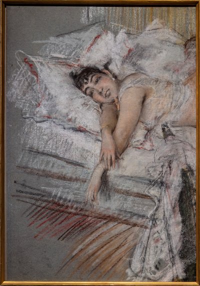 La condesa de Rasty en la cama de Giovanni Boldini