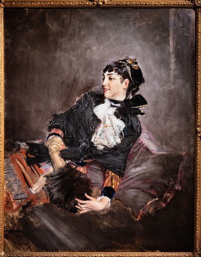 La condesa de Rasty en el sofá de Giovanni Boldini