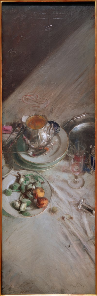 Esquina de la mesa de Giovanni Boldini