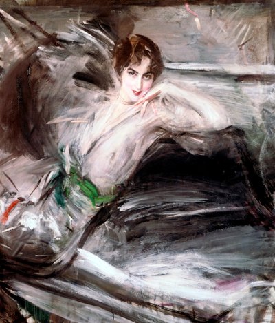 Mujer sentada en una silla, c. 1860 de Giovanni Boldini