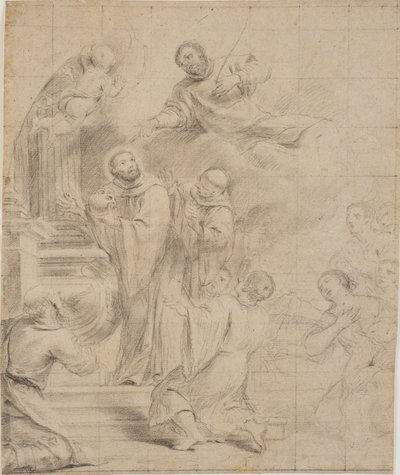 San Bernardo salvando el cráneo de San Cesáreo de Giovanni Bonati