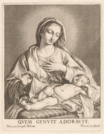 La Virgen y el Niño dormido de Giovanni Bottani, after Giuseppe Bottani