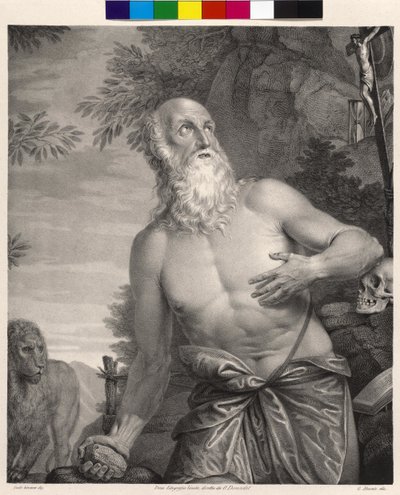San Jerónimo (litografía) de Giovanni Busato