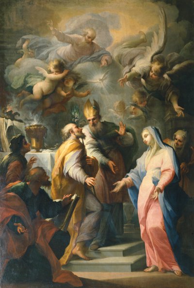 Desposorios de la Virgen María, de Giovanni Camillo Sagrestani (1660-1731) Iglesia del Santo Spirito, Florencia, Italia de Giovanni Camillo Sagrestani