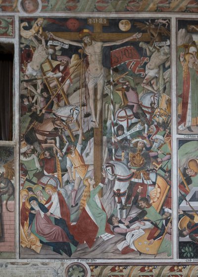 Crucifixión, c.1492 (fresco) de Giovanni Canavesio