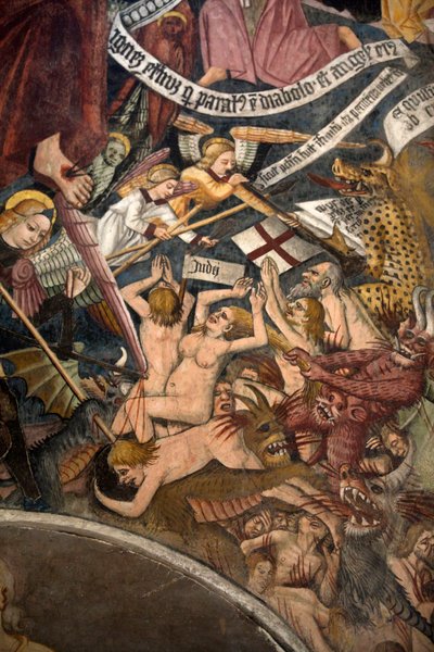 Juicio Final, c.1492 (detalle) de Giovanni Canavesio