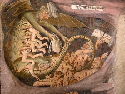 Juicio Final, c.1492 (detalle) de Giovanni Canavesio