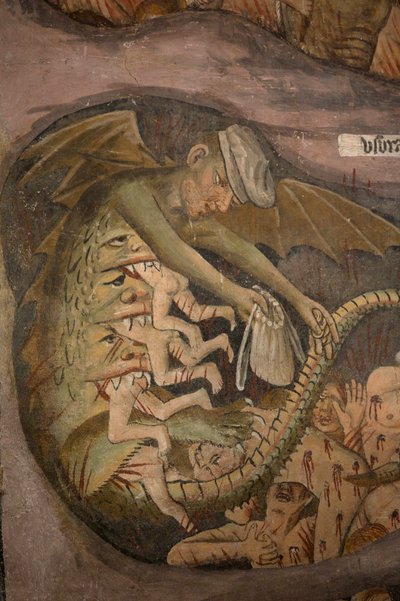 Juicio Final, c.1492 (detalle) de Giovanni Canavesio