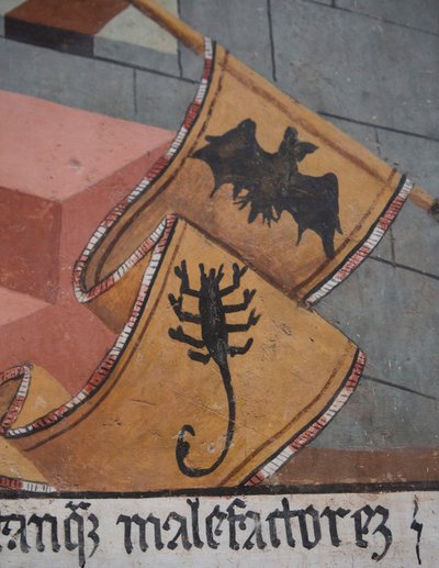Juicio Final, detalle, c.1492 (fresco) de Giovanni Canavesio