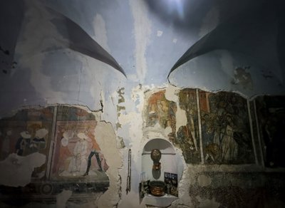 Oratorio de la Capilla de los Penitentes Blancos, Tende, 2024 (foto) de Giovanni Canavesio