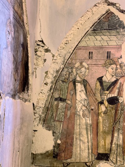 Oratorio de la Capilla de los Penitentes Blancos, Tende, 2024 (foto) de Giovanni Canavesio