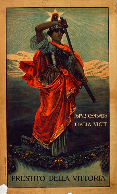 Póster militar italiano, Primera Guerra Mundial: 