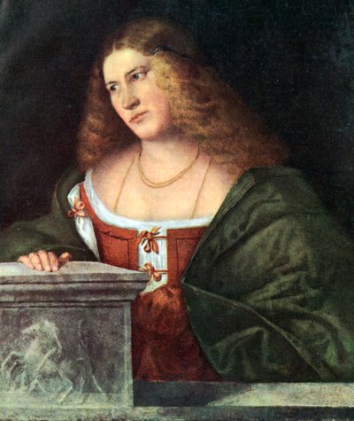 Retrato de una Mujer, 1485-1547, 1930 de Giovanni de Busi Cariani