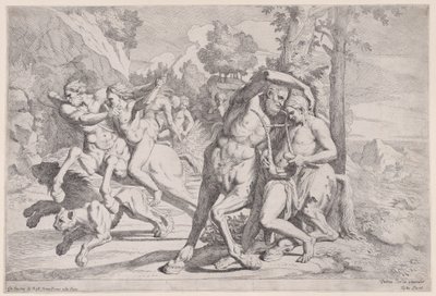 La educación de Aquiles, 1650-55 de Giovanni Cesare Testa