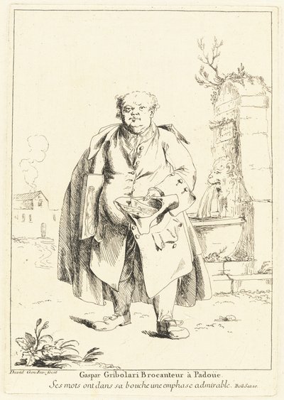 Gaspar Gribolari, vendedor de segunda mano en Padua de Giovanni David
