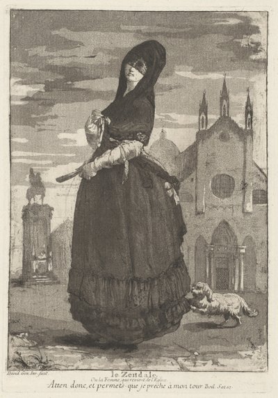Le Zendale (Mujer con Capucha, o la Mujer Volviendo de la Iglesia) de Giovanni David