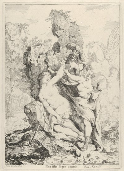 Perseo salvando a Andrómeda, 1775 de Giovanni David