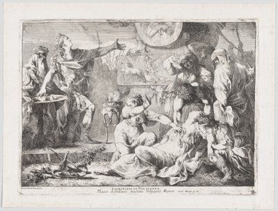 El sacrificio de Políxena, 1776 de Giovanni David