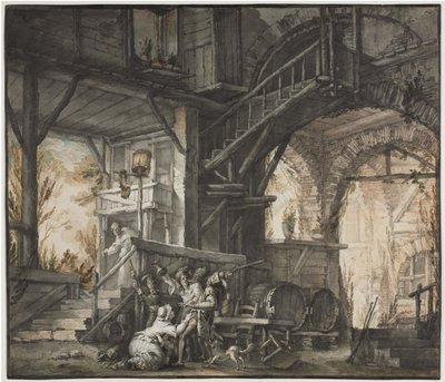 Escena de Teatro, c. 1775-1776 de Giovanni David