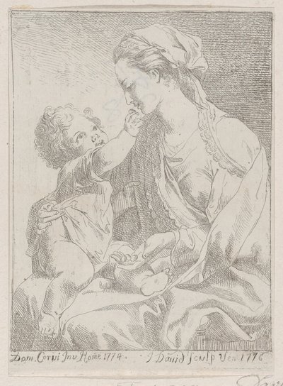 Virgen y niño de Giovanni David