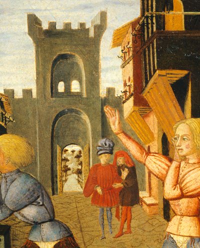 Juego llamado civettino (detalle) de Giovanni Di Ser Giovanni Lo Scheggia Guidi