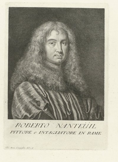Retrato del artista Robert Nanteuil Retratos de artistas (título de la serie) de Giovanni Domenico Campiglia