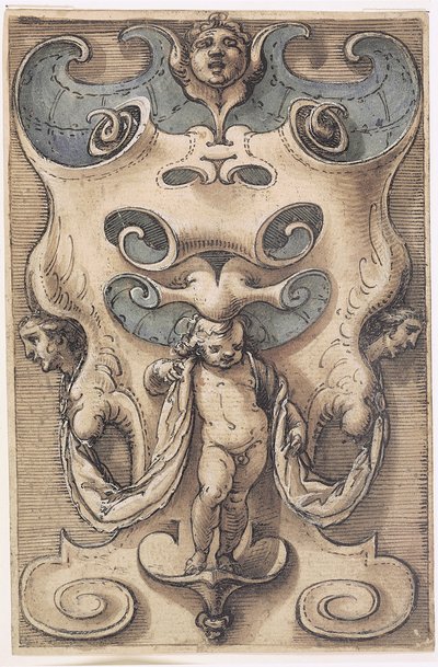 Cartucho con un putto de Giovanni Domenico Capellino