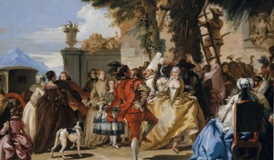Un Baile en el Campo, ca. 1755 de Giovanni Domenico Tiepolo