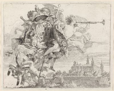 Armas de Karl Philip von Greiffenklau, Príncipe-Obispo de Wurzburg de Giovanni Domenico Tiepolo