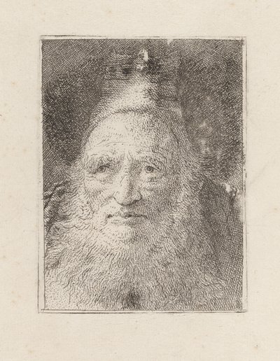 Anciano barbudo con sombrero, de la Raccolta di Teste (Colección de cabezas) de Giovanni Domenico Tiepolo