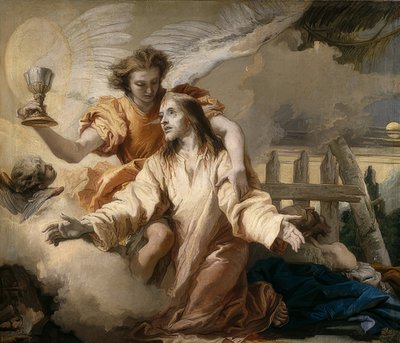 Cristo en el Monte de los Olivos. 1772 de Giovanni Domenico Tiepolo