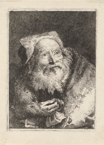 Anciano con Brazalete, de la Raccolta di Teste (Colección de Cabezas) de Giovanni Domenico Tiepolo