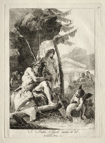 Figuras fluviales de Giovanni Domenico Tiepolo