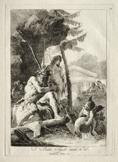 Figuras fluviales de Giovanni Domenico Tiepolo