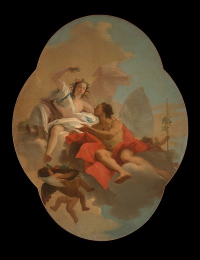 Flora y Céfiro de Giovanni Domenico Tiepolo
