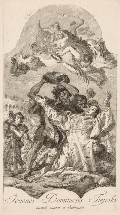Martirio de San Esteban de Giovanni Domenico Tiepolo