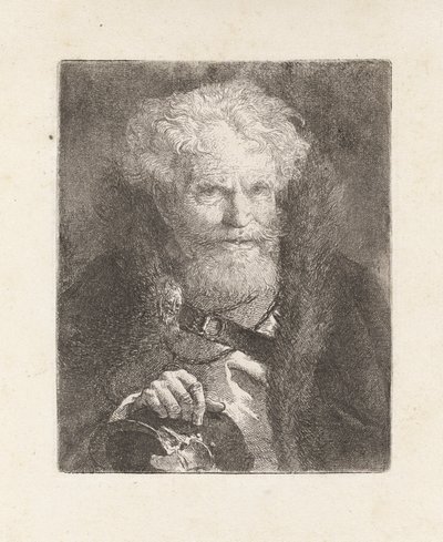 Viejo con casco, de la Raccolta di Teste (Colección de cabezas) de Giovanni Domenico Tiepolo