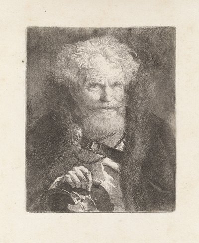 Anciano con casco, de la Raccolta di Teste (Colección de cabezas) de Giovanni Domenico Tiepolo