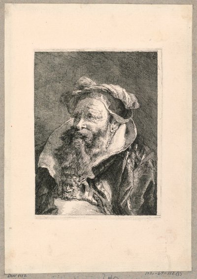 Colección de cabezas de Giovanni Domenico Tiepolo