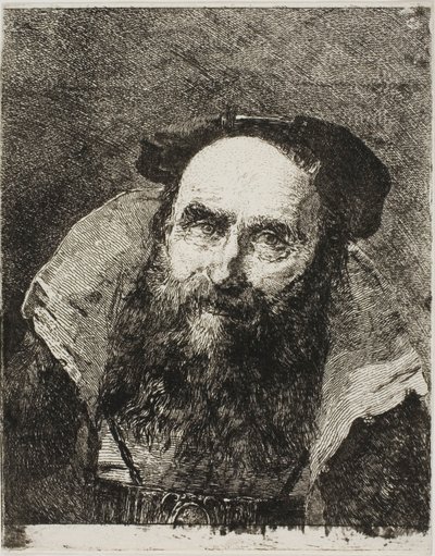 Viejo sonriente de Giovanni Domenico Tiepolo