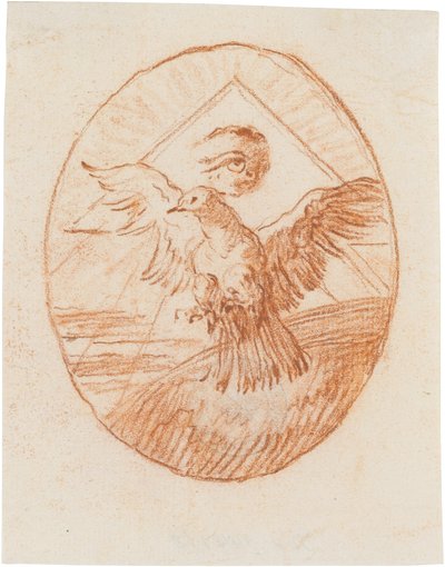 Paloma y ojo de Dios, símbolo del Espíritu Santo de Giovanni Domenico Tiepolo