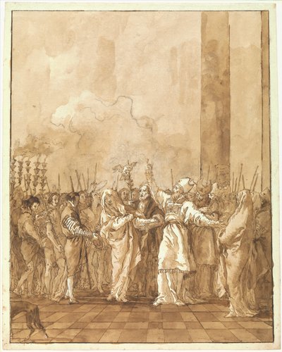 Los desposorios de la Virgen de Giovanni Domenico Tiepolo