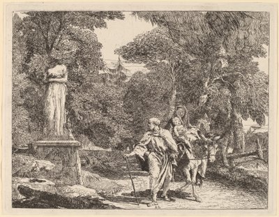 El episodio del ídolo caído de Giovanni Domenico Tiepolo