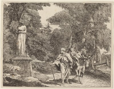 El Episodio del Ídolo Caído de Giovanni Domenico Tiepolo