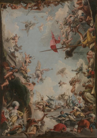 La Glorificación de la Familia Giustiniani de Giovanni Domenico Tiepolo