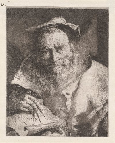 El matemático, de la Raccolta di Teste (Colección de cabezas) de Giovanni Domenico Tiepolo